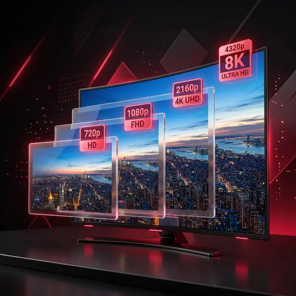 HD, Full HD, 4K en 8K IPTV beeldkwaliteit